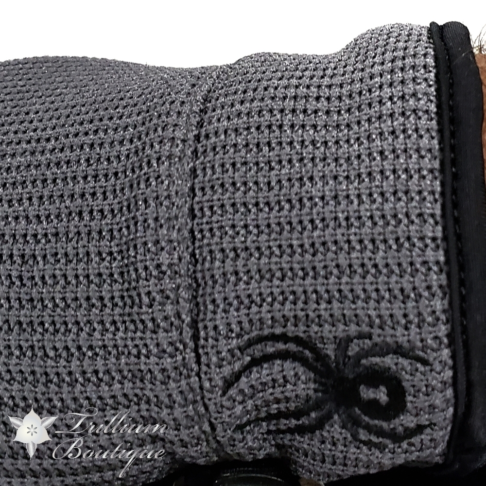 Spyder Men's Core Conduct Gloves Gray Black NWT - Picture 5 of 8